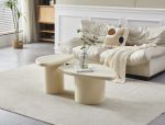 Table Basse Mykonos Duo Blanc/ Beige – Image 3