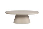Table Basse Tavira 120cm Ciment Beige/ Blanc – Image 5