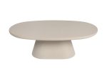 Table Basse Tavira 120cm Ciment Beige/ Blanc – Image 6
