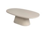 Table Basse Tavira 120cm Ciment Beige/ Blanc – Image 7