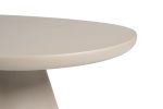 Table Basse Tavira 120cm Ciment Beige/ Blanc – Image 9