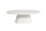 Table Basse Tavira 120cm Ciment Beige/ Blanc – Image 10