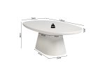 Table Basse Tavira 120cm Ciment Beige/ Blanc – Image 16