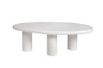 Table basse Tavira Beige/ Blanc 120cm – Image 2