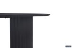 Table Lagos 220cm/ 200cm  Ovale Décor Brun Foncé – Image 6