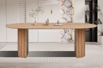 Table Lagos 200cm/ 220cm Ovale Décor Chêne Vieilli – Image 4