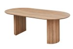 Table Lagos 200cm/ 220cm Ovale Décor Chêne Vieilli – Image 3