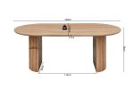 Table Lagos 200cm/ 220cm Ovale Décor Chêne Vieilli – Image 7