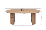 Table Lagos 200cm/ 220cm Ovale Décor Chêne Vieilli – Image 8