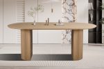 Table Lagos 200 cm Ovale Décor Chêne Naturel – Image 3
