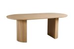 Table Lagos 200 cm Ovale Décor Chêne Naturel – Image 5
