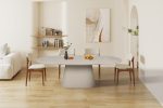 Table Tavira 220cm Ovale Ciment Beige