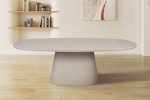 Table Tavira 220cm Ovale Ciment Beige – Image 4