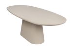 Table Tavira 220cm Ovale Ciment Beige – Image 8