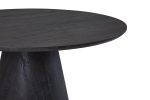 Table Miklos 120cm ronde décor Brun Foncé – Image 2