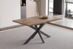 Table Extensible 160-200 CM Décor Brun Foncé – Image 7