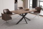 Table Extensible 160-200 CM Décor Brun Foncé – Image 9