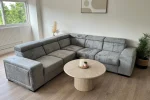 Canapé Karola Réversible Tissu Marbella Gris
