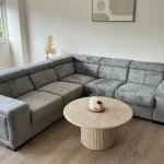 Canapé Karola Réversible Tissu Marbella Gris