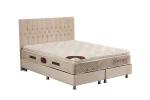 Lit Coffre HUGO BEIGE - Velours – Image 7
