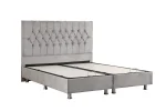 Lit Coffre HUGO GRIS - Velours – Image 8