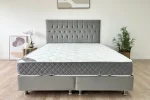 Lit Coffre HUGO GRIS - Velours – Image 6