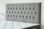 Lit Coffre HUGO GRIS - Velours – Image 4