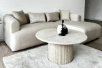 Canapé d'Angle Ela Velours Beige – Image 4