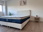 Lit Coffre CELIA BLANC CASSE - Velours – Image 3