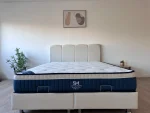 Lit Coffre CELIA BLANC CASSE - Velours – Image 4