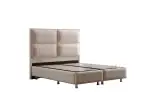 Lit Coffre SIDNEY BEIGE - Velours – Image 3