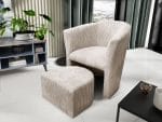 FAUTEUIL LINA GRIS/ BEIGE