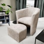 FAUTEUIL LINA GRIS/ BEIGE