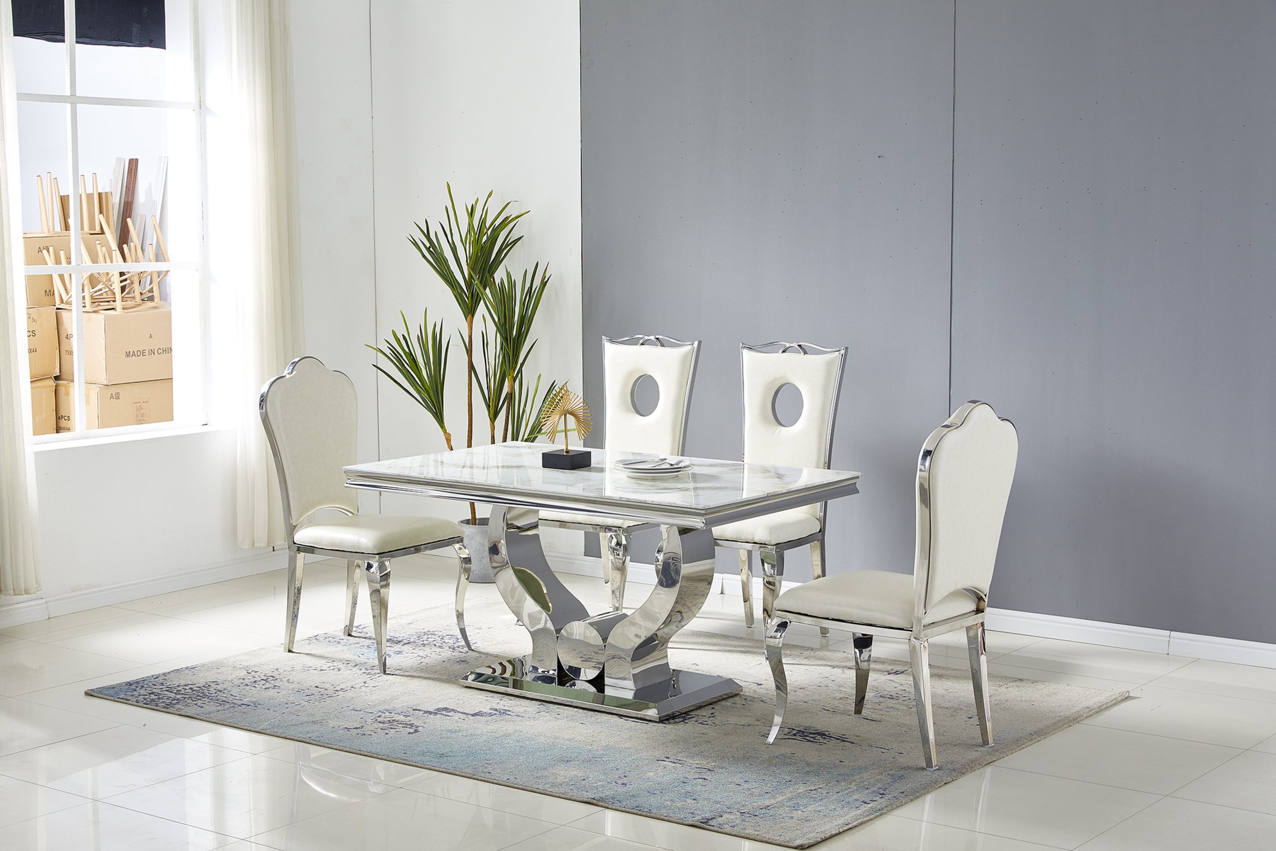 IMG_4709 TABLE TROPHEE MARBRE ARGENT – Image 1