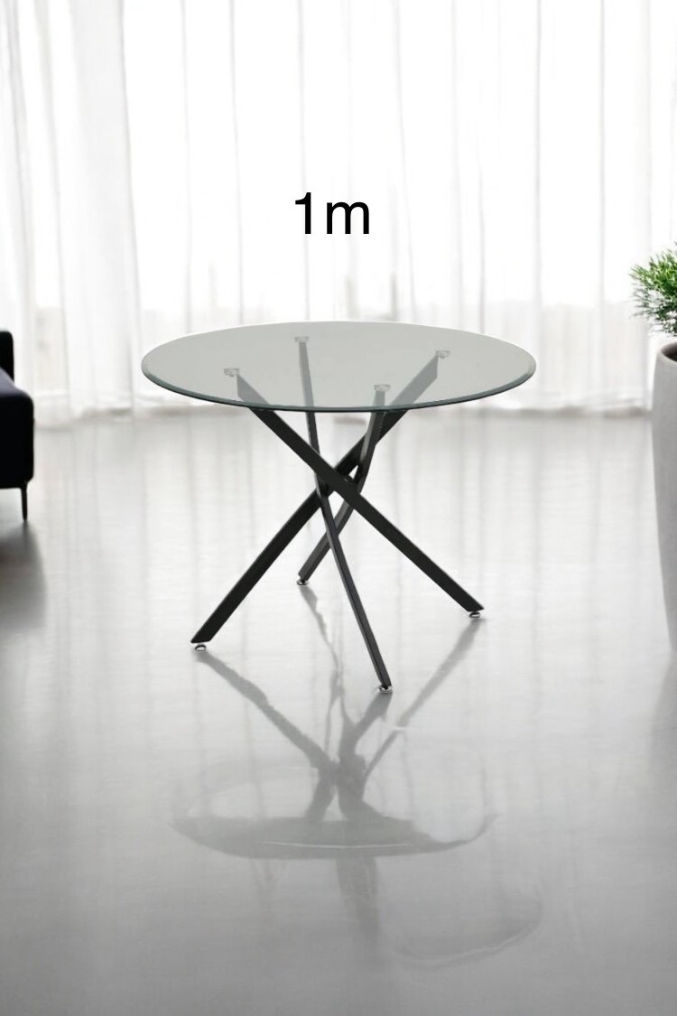 IMG_4762 TABLE OLIVIA RONDE 1m PIED NOIR – Image 1