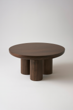 TABLE BASSE EFFET TRAVERTIN MAYA 90CM – Image 4