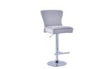 TABOURET DE BAR GABRIELLE CHROME GRIS – Image 5